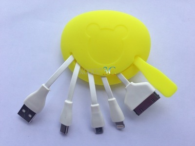 多接口手機數(shù)據(jù)線 實用與可愛的完美結合
